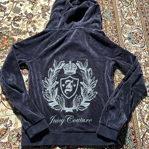 Juicy Couture Jacket Extra Small Velour Blue